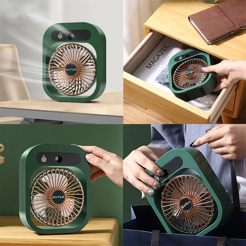 Air Conditioning/Misting Desk Fan