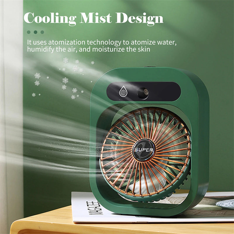 Air Conditioning/Misting Desk Fan