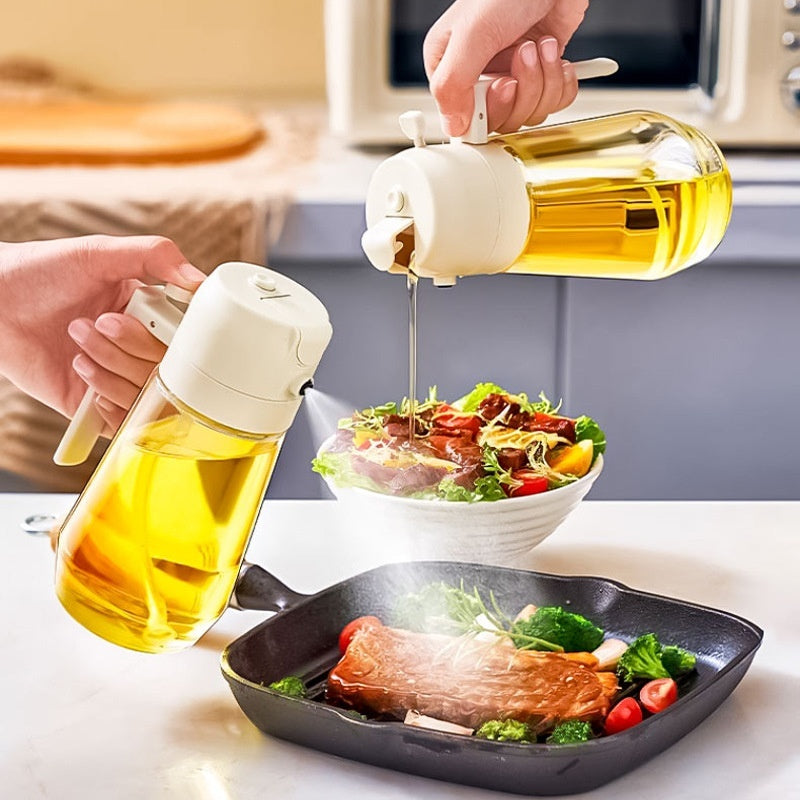 2 in 1 Olive Oil Sprayer Dispenser